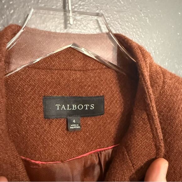 Talbots Wool Band-Collar Jacket Size 4 - Picture 5 of 5